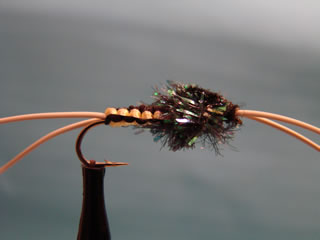 Yellow Sparkle Bitch Creek Cristal Chenille Stone (8-10)